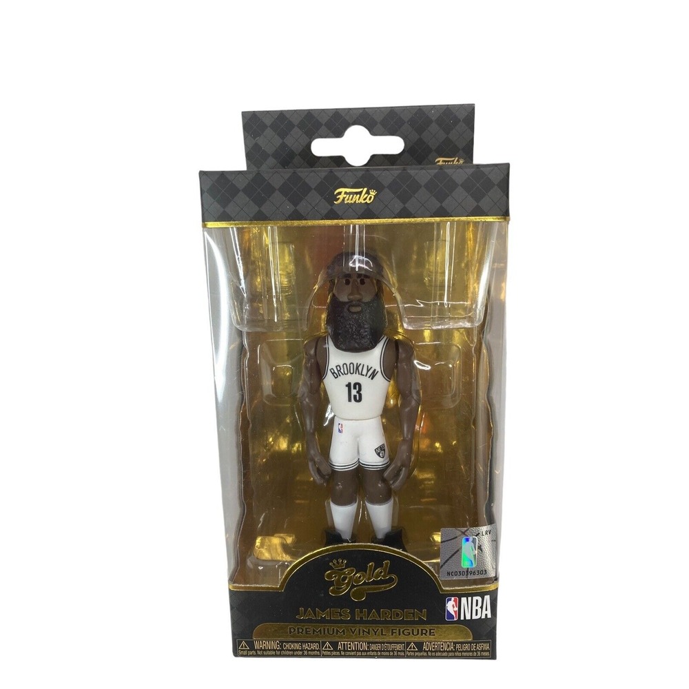 Funko Gold Premium NBA Brooklyn Nets James Harden 5" CHASE - NEW